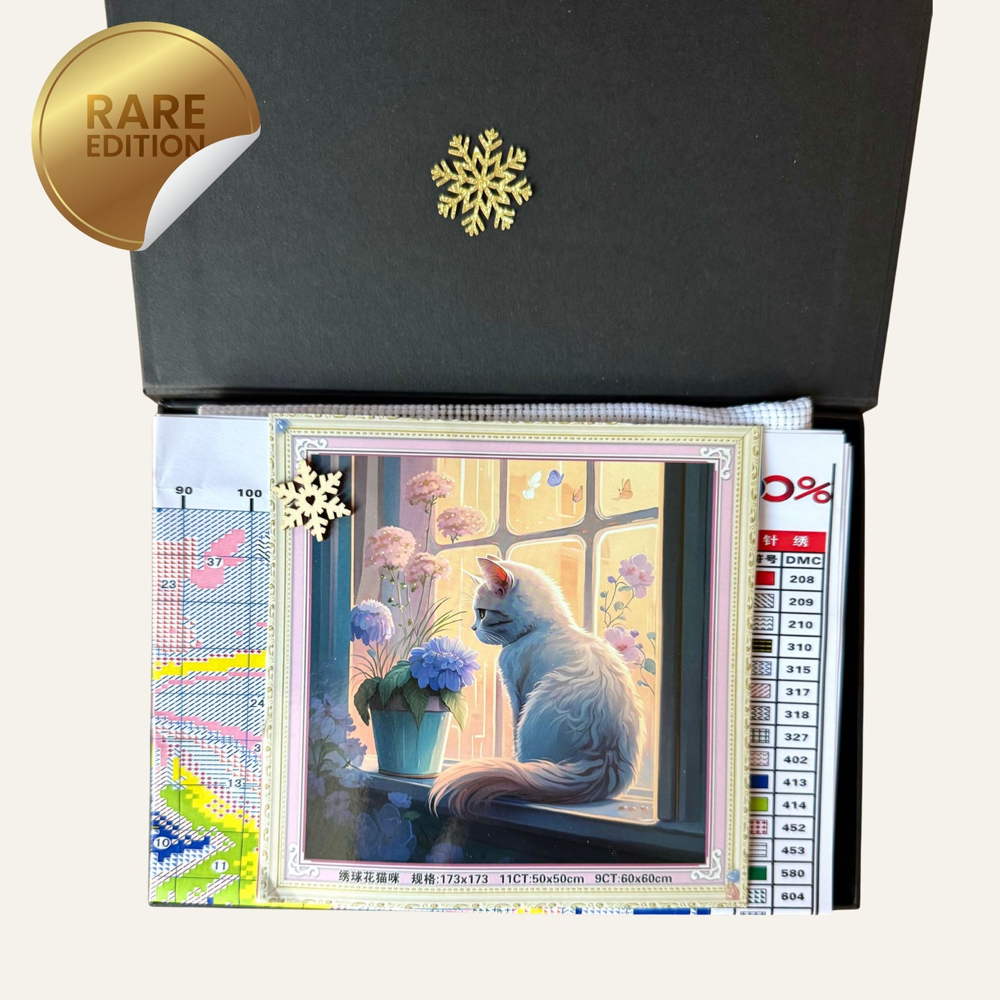 Embroidery Cross Stitch Set "Cat" - Winter Break Gift