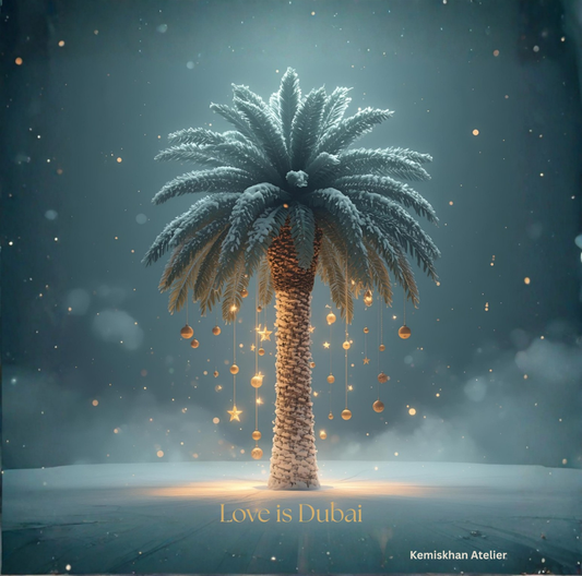 Love is Dubai — Camel Milk Soap with palm tree packaging by Kemiskhan Atelier Dubai