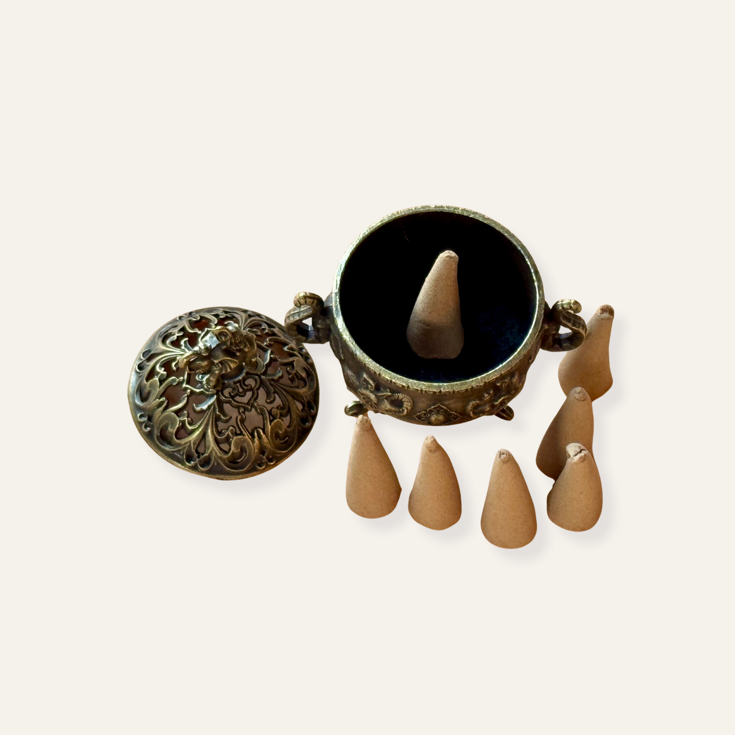 Mini Brass Essence Burner Sets