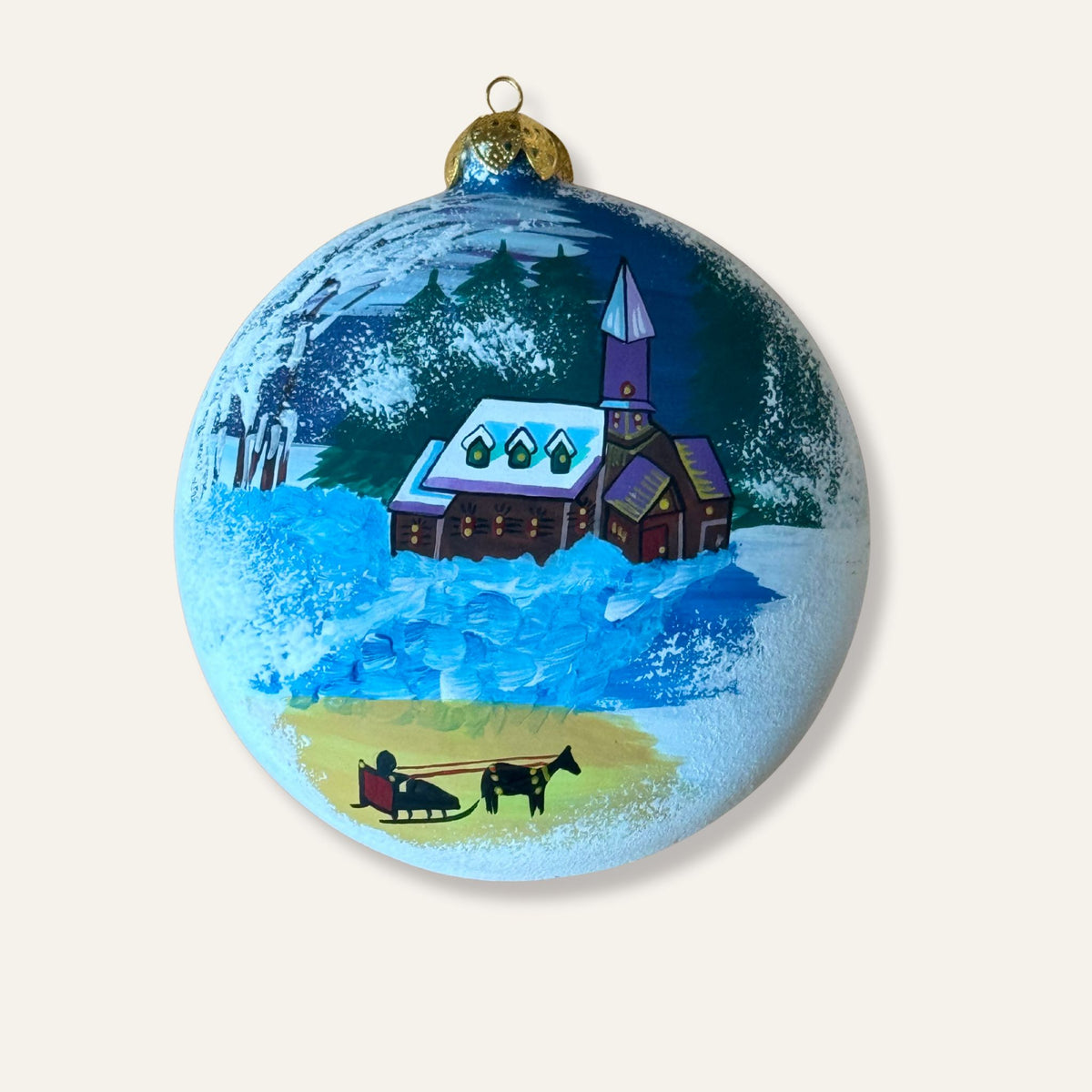 Handmade Fine Clay Ornament Bulb for Christmas