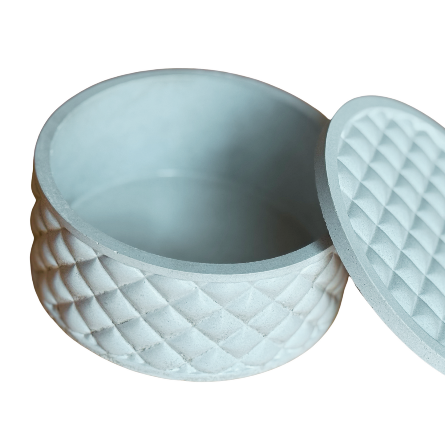 Concrete Round Jar with Lid