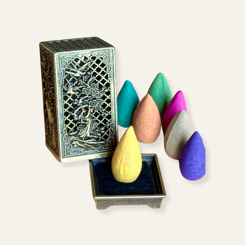 Brass Aromatherapy Incense Burner Set