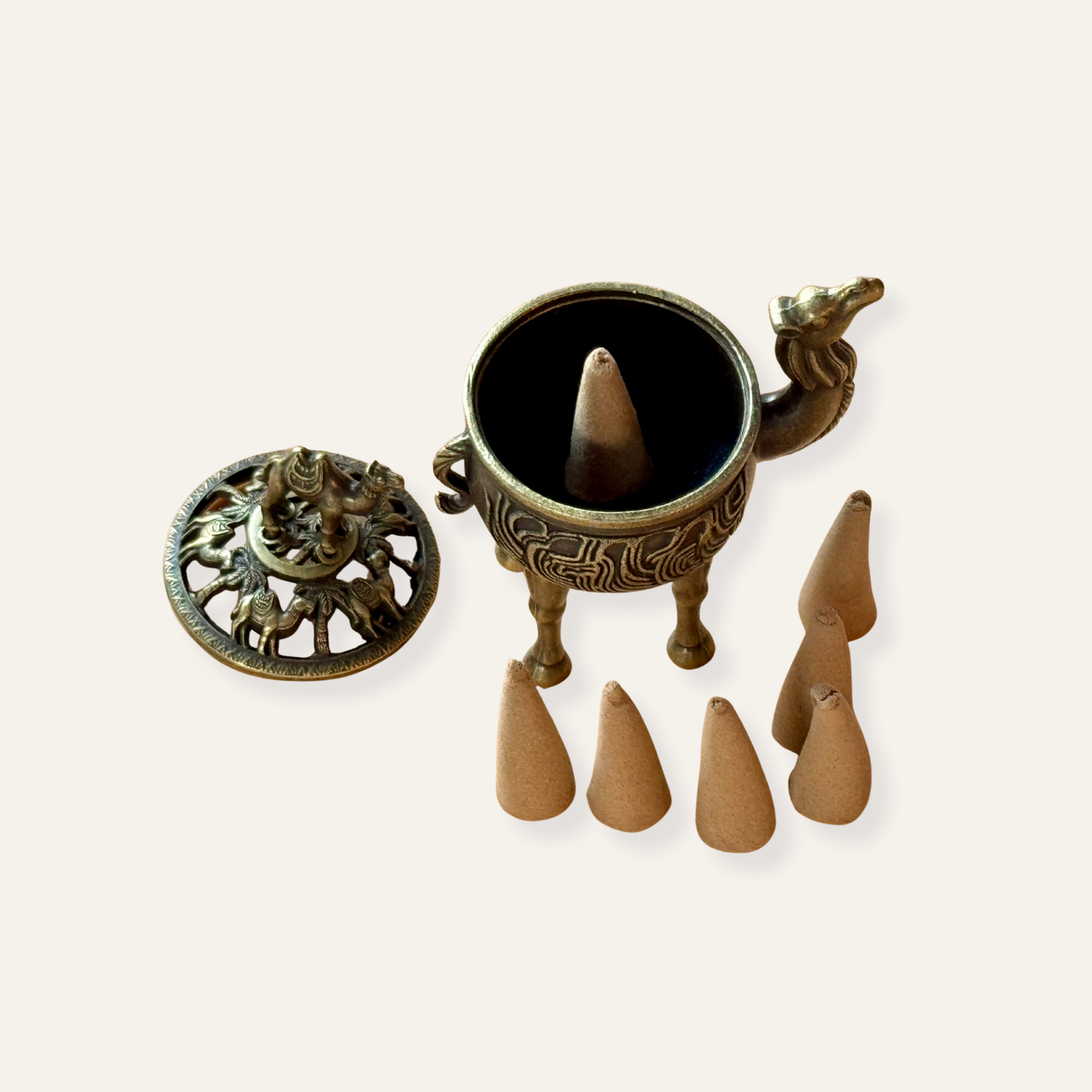 Mini Brass Essence Burner Sets