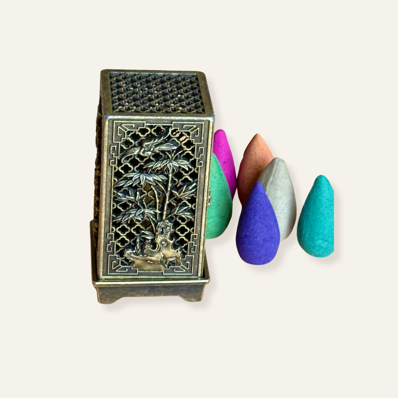 Brass Aromatherapy Incense Burner Set
