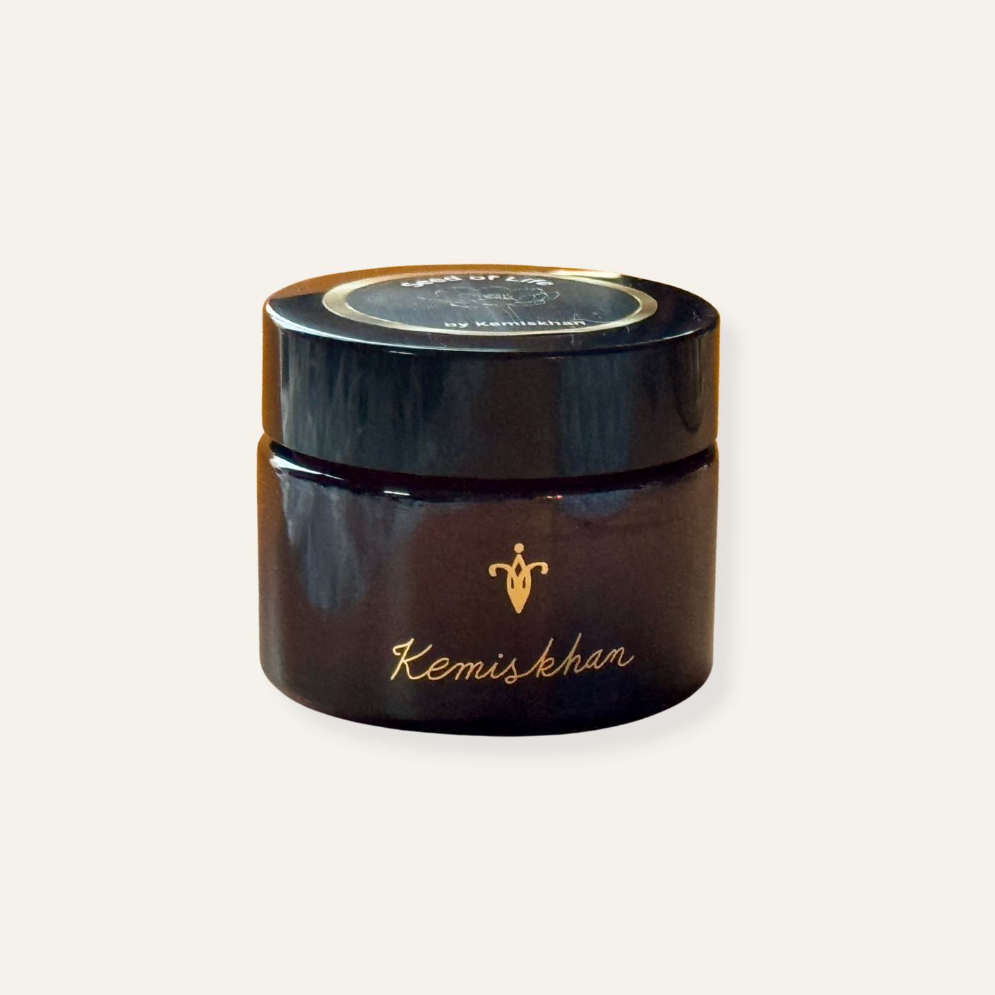 Kemiskhan Amber Jar Candle – 55 ml Natural Soy Wax (Winter Gift Edition)
