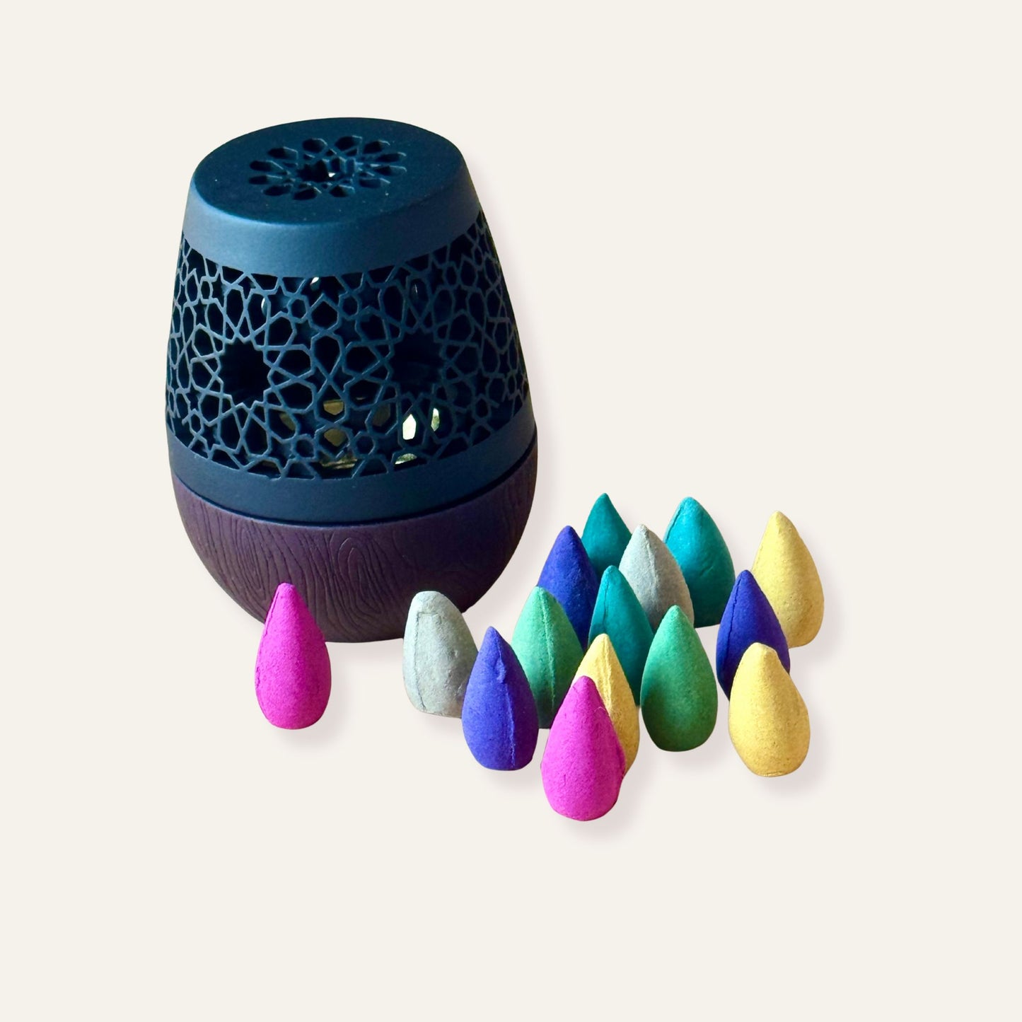 Aroma Incense, Bakhoor, Cone, Burner Set