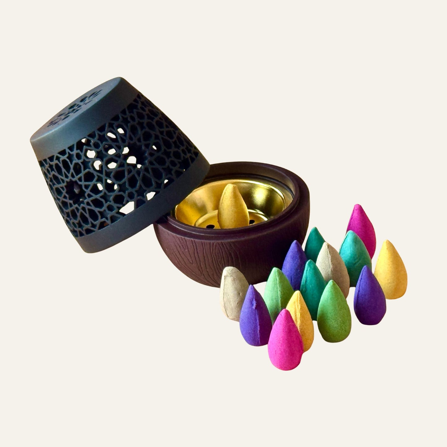 Aroma Incense, Bakhoor, Cone, Burner Set